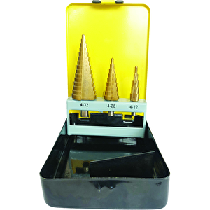 Kademeli̇ Matkap Ucu 3 Lü Seti̇ 12+20+32 Mm 6160