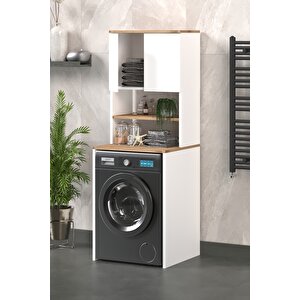 Eva Çamaşır Makinesi Dolabı Beyaz, Çok Amaçlı Dolap