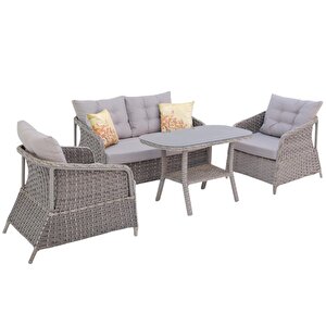 Vortex İkili Rattan Bahçe Oturma Grubu | Rehome