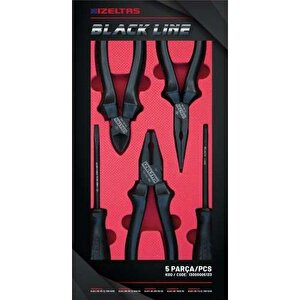 İzeltaş 13000005133 Black Line 5 Parça Pense Seti