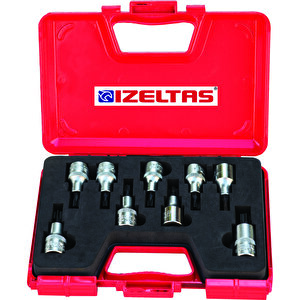 İzeltaş 1113006009 9'lu Lokmalı Tork Uç Takımı 1/2"