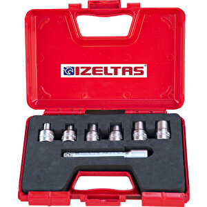 İzeltaş 1113006007 7'lı Star (torx) Lokma Takımı 1/2"