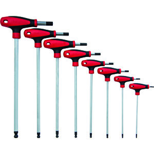 İzeltaş 4921008108 8'li T Tipi Yuvarlak Başlı Allen Takımı