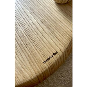 Ahşap 3 Ayaklı %100 Kestane Ağacı Sunum Standı, Sunumluk