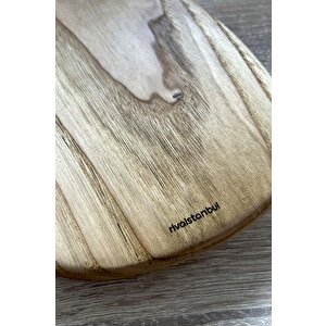 Ahşap Amorf %100 Kestane Ağacı Sunum Tahtası, Sunumluk