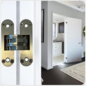 11 Cm Boyunda Gi̇zli̇ 3 Boyutlu Ayarlı Gömme Kapı Menteşesi