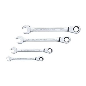 İzeltaş 13000005343 Cırcır Kombine Anahtar Takımı 4 Parça