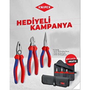 Knipex 001956 Yan Keski Pense Kargaburun Seti Çanta Hediyeli