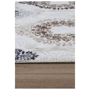 Olivia Vl Iskandinav Halı Premium Kalite Oturma Odası, Mutfak, Antre, Koridor Halısı 7004 Krem 100x250 cm