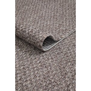 Premium Kalite Kaymaz Tabanlı Natura Doğal Yıkanabilir Yolluk Oturma Odası Balkon Mutfak Gri-102 80x350 cm