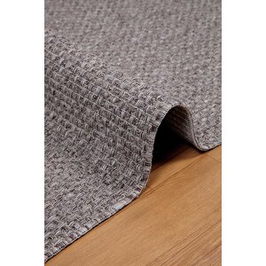 Premium Kalite Kaymaz Tabanlı Natura Doğal Yıkanabilir Yolluk Oturma Odası Balkon Mutfak Gri-102 100x600 cm