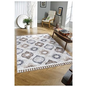Olivia Vl Iskandinav Halı Premium Kalite Oturma Odası, Mutfak, Antre, Koridor Halısı 7004 Krem 200x290 cm