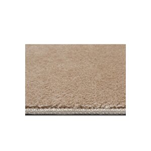Yuvarlak Comfort Overloklu Peluş Halı 80x80 cm