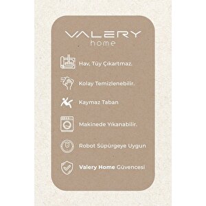 Rodney Vl Yıkanabilir Kaydırmaz Çift Taraf Pamuk Dokuma Beyaz Rix Premium Kalite Kilim