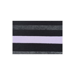 Retro Vl Çizgili Exclusive Paspas Islaklık, Toz Ve Çamur Kırmızı Lila