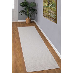 Premium Kalite Kaymaz Tabanlı Natura Doğal Yıkanabilir Yolluk Oturma Odası Balkon Mutfak Gri-102