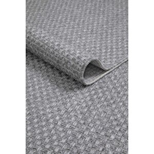 Premium Kalite Kaymaz Tabanlı Natura Doğal Yıkanabilir Yolluk Oturma Odası Balkon Mutfak Gri-102 160x400 cm