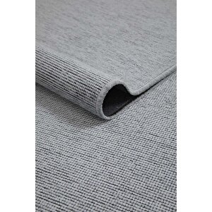 Premium Kalite Kaymaz Tabanlı Vera Doğal Yıkanabilir Kilim Oturma Odası Balkon Bahçe Mutfak Siyah 120x400 cm