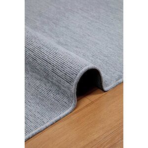 Premium Kalite Kaymaz Tabanlı Vera Doğal Yıkanabilir Kilim Oturma Odası Balkon Bahçe Mutfak Siyah 120x300 cm