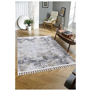 Olivia Vl Iskandinav Halı Premium Kalite Oturma Odası, Mutfak, Antre, Koridor Halısı 7001 Krem 80x500 cm