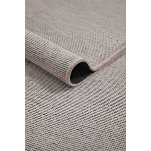 Premium Kalite Kaymaz Tabanlı Vera Doğal Yıkanabilir Kilim Oturma Odası Balkon Bahçe Mutfak Siyah 120x500 cm