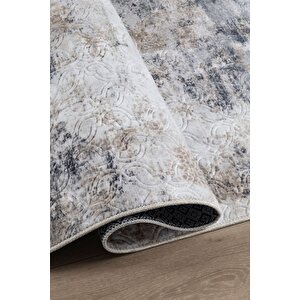 Olivia Vl Iskandinav Halı Premium Kalite Oturma Odası, Mutfak, Antre, Koridor Halısı 7001 Krem 80x350 cm