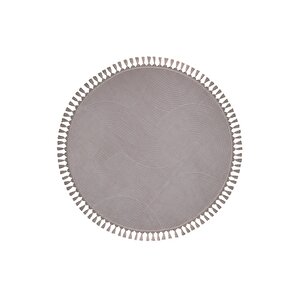 Rölyef Joy Daire Vizon Kaymaz Taban Kesme Halı Pon Pon 150x150 cm