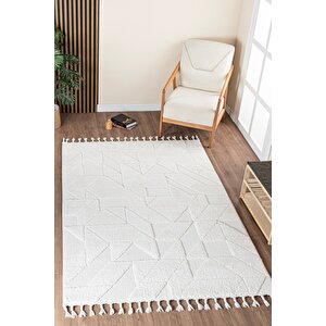 Norway Vl Bukleli Premium Yumuşak Peluş Post Iskandinav Oturma Odası Salon Halısı 68108a 100x300 cm
