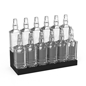 2 Katli Bar  Standi Model-1 Si̇yah