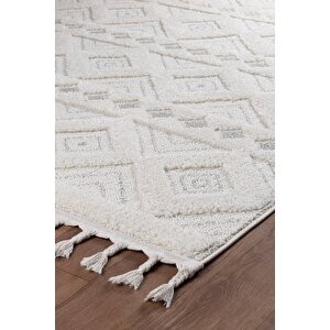 Norway Vl Bukleli Premium Yumuşak Peluş Post Iskandinav Oturma Odası Salon Halısı 65378a 100x200 cm