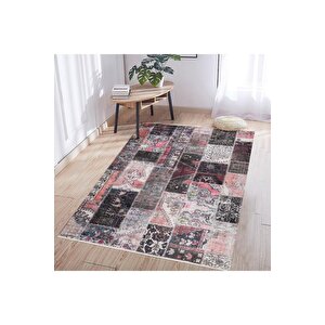 Madrid Vl Premium Yıkanabilir Pamuklu Kaymaz Tabanlı Saçaklı Kilim 120x180 cm