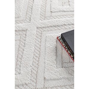 Norway Vl Bukleli Premium Yumuşak Peluş Post Iskandinav Oturma Odası Salon Halısı 65377a 100x200 cm