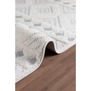 Norway Vl Bukleli Premium Yumuşak Peluş Post Iskandinav Oturma Odası Salon Halısı 65378a 100x400 cm