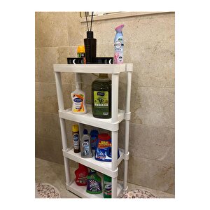 4 Raflı Plastik Banyo & Mutfak Organizer (small Model)