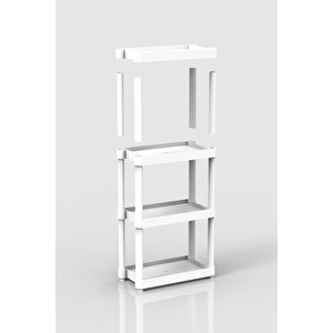4 Raflı Plastik Banyo & Mutfak Organizer (small Model)