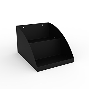 Kasaönü , Bar Önü ,tezgah Önü Aperati̇f Standi , Tezgahönü Organi̇zer Raf 25 Cm 2 Katli Model Si̇yah