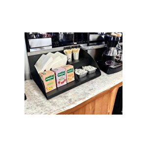 Tezgahönü Organi̇zer Raf 50 Cm 2 Katli Model Si̇yah