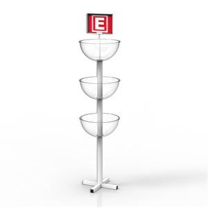 Eczane Standı&eczane Teşhir Rafı&üç Çanaklı Ürün Teşhir Standı