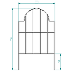 Bahçe Çi̇ti̇ 33cm Model - 2 Si̇yah Hobi̇ Bahçesi̇, Çi̇çek, Sebze, Mi̇ni̇ Bahçe