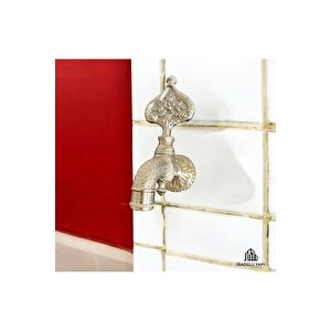 Kurna Musluğu Vintage Tasarım Krom Renk Özel Tasarım Hamam Kurna Musluğu