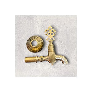 Antik Gold Osmanlı Kurna Musluğu Eskitme Hamam Musluğu Altın Hamam Musluğu
