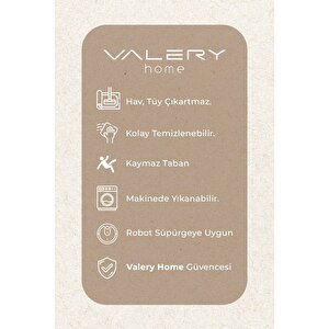 Bianca Vl Eco Dijital Baskı Makinada Yıkanabilir Kaymaz Taban Dekoratif Halı Krem-gold