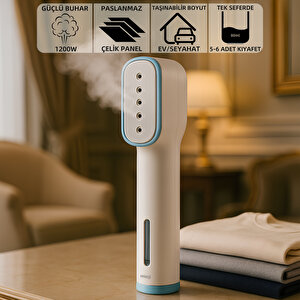 Mio X10sm 1200w Taşınabilir Ütü Buharlı Kırışık Giderici - Mavi