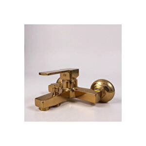 Bakır Banyo Bataryası Bronz Duş Bataryası Kare Tasarım Banyo Armatür Rose Bakır