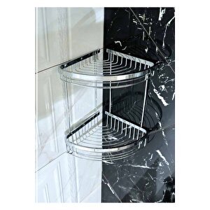 Banyo Şampuanlık Pirinç Malzeme Paslanmaz İkili Şampuanlık