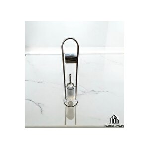 Ayaklı Klozet Fırçalık Ve Tuvalet Kağıtlığı Pirinç Materyal Tuvalet Kağıtlık Fırçalık