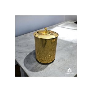 Gold Kova Banyo Seti Klozet Fırçası Tuvalet Kağıtlığı Komple Pirinç Set Gold Banyo