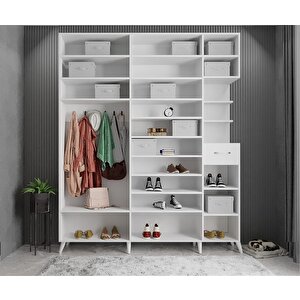 Trend 5 Kapaklı Portmanto Beyaz P.b.t_1_200cm 200 cm