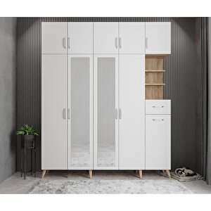 Trend 5 Kapaklı Portmanto Beyaz P.b.t_8_225cm 225 cm