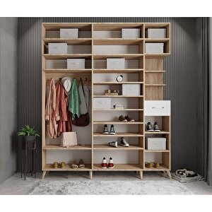 Trend 5 Kapaklı Portmanto Beyaz P.b.t_8_200cm 200 cm